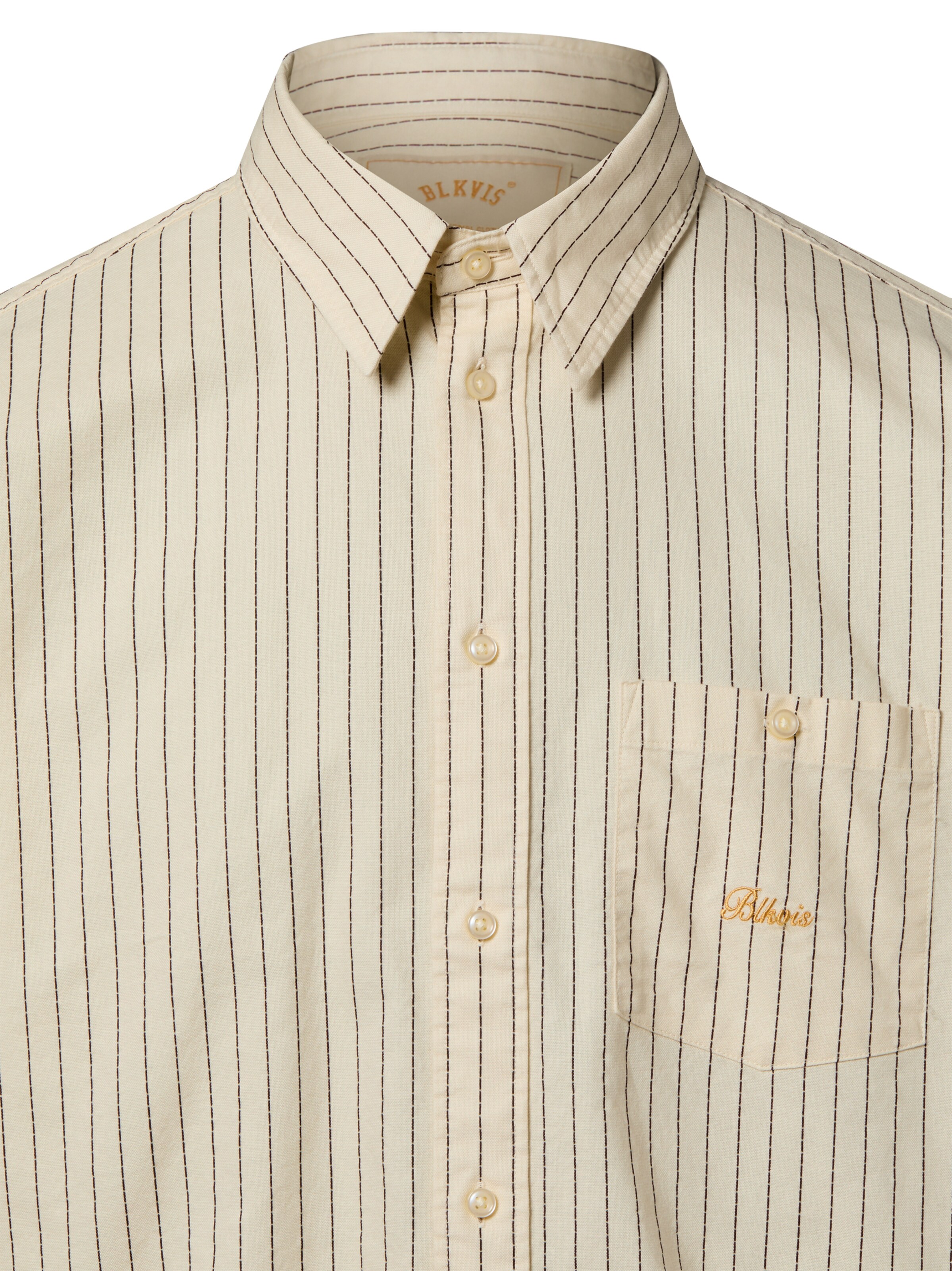 BLKVIS Comfort fit Button Up Shirt in Beige