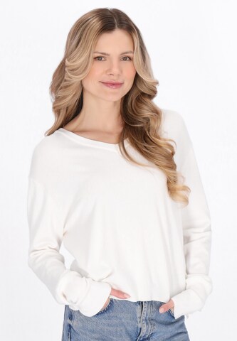 usha BLUE LABEL Pullover in Weiß: Vorderseite