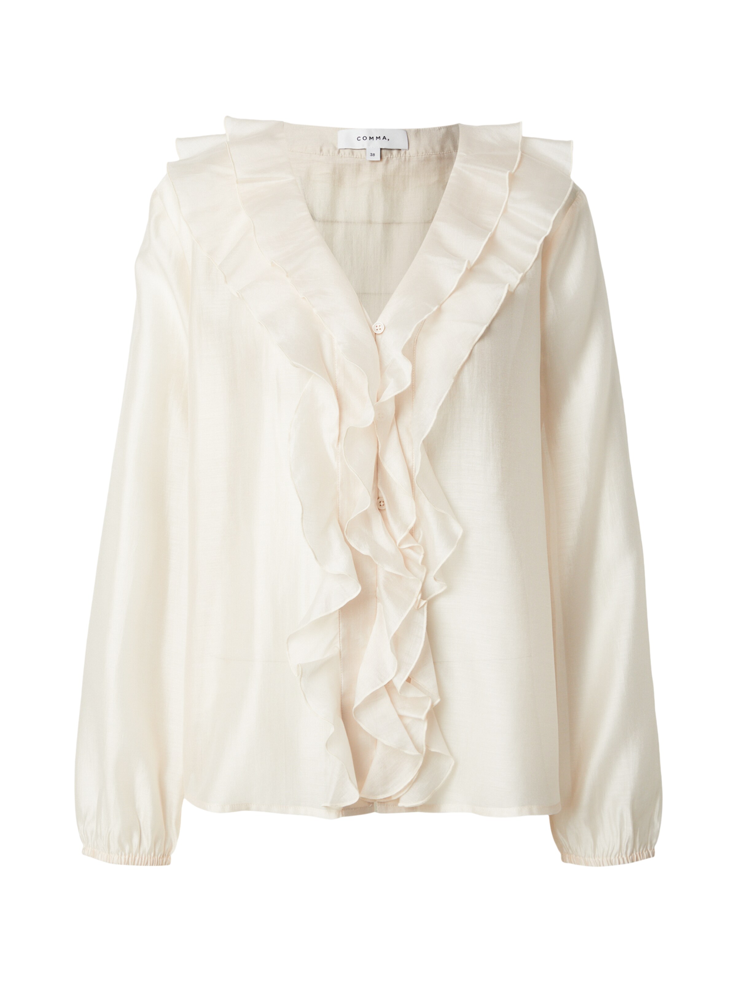 COMMA Blouse in Grijs: voorkant