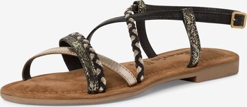 TAMARIS Strap Sandals in Gold: front