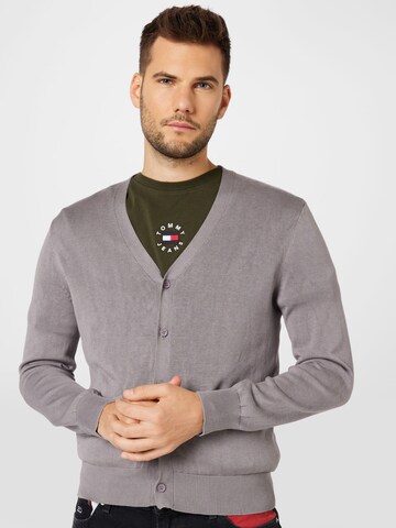 ABOUT YOU Knit Cardigan 'Danny' in Grey: front