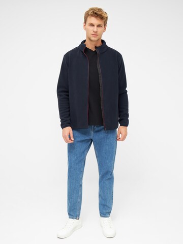 Sea Ranch Fleece Jacket 'Hagbard' in Blue