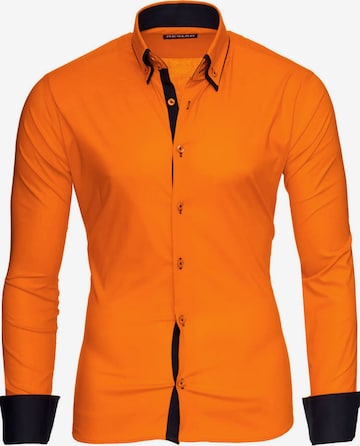 Reslad Button Up Shirt 'RS7050' in Orange: front