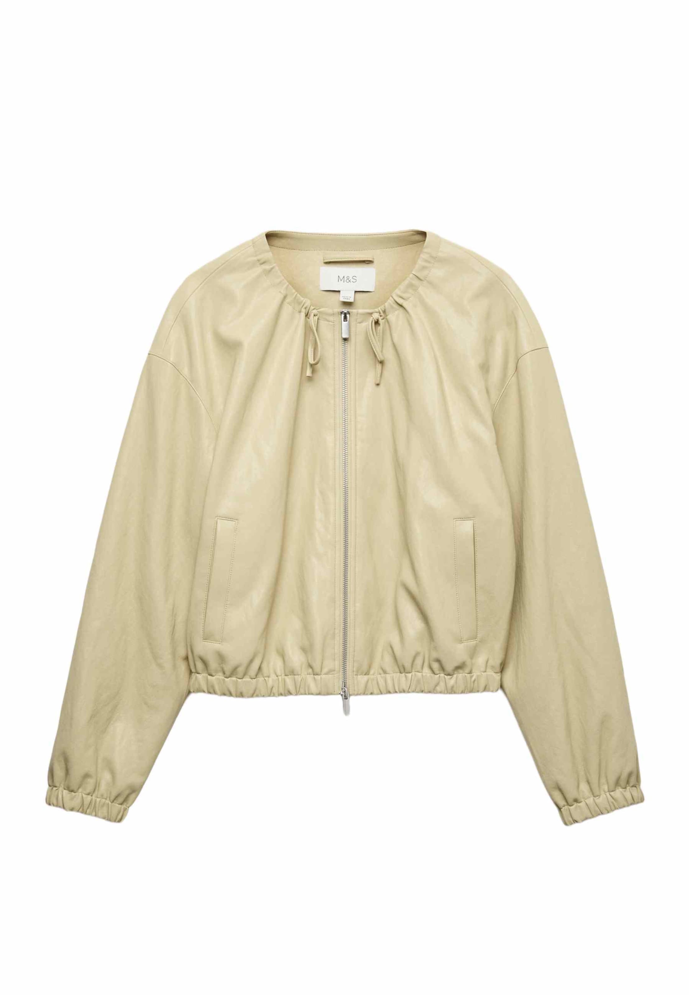 Veste mi-saison Marks & Spencer en beige : devant