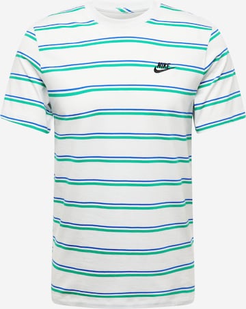zils Nike Sportswear T-Krekls 'CLUB': no priekšpuses