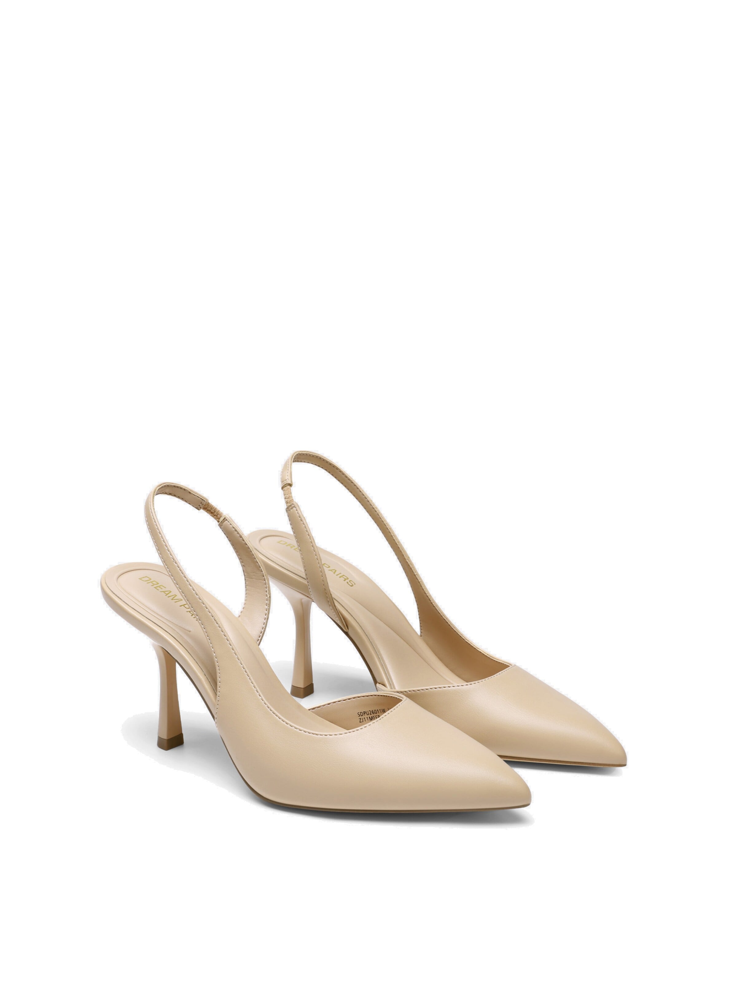 Décolleté 'Pumps Women's Slingback Pointed Toe Pump Heels' di Dream Pairs in beige