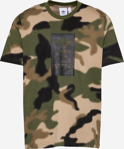 ADIDAS ORIGINALS Shirt in de kleur Beige / Groen / Zwart, Productweergave