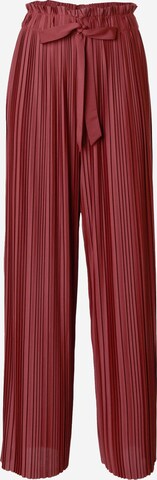 Wide Leg Pantalon 'Elena' ABOUT YOU en rouge : devant