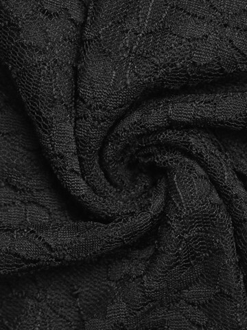 MEETWEE Shirt 'Printed Lace Top' in Black