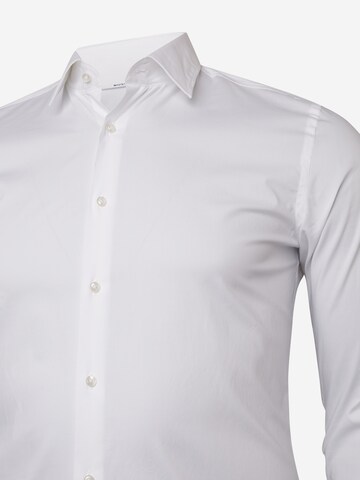 BOSS Slim fit Button Up Shirt 'H-Hank' in White