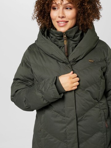 Ragwear Plus Wintermantel 'NATALKA' in Groen