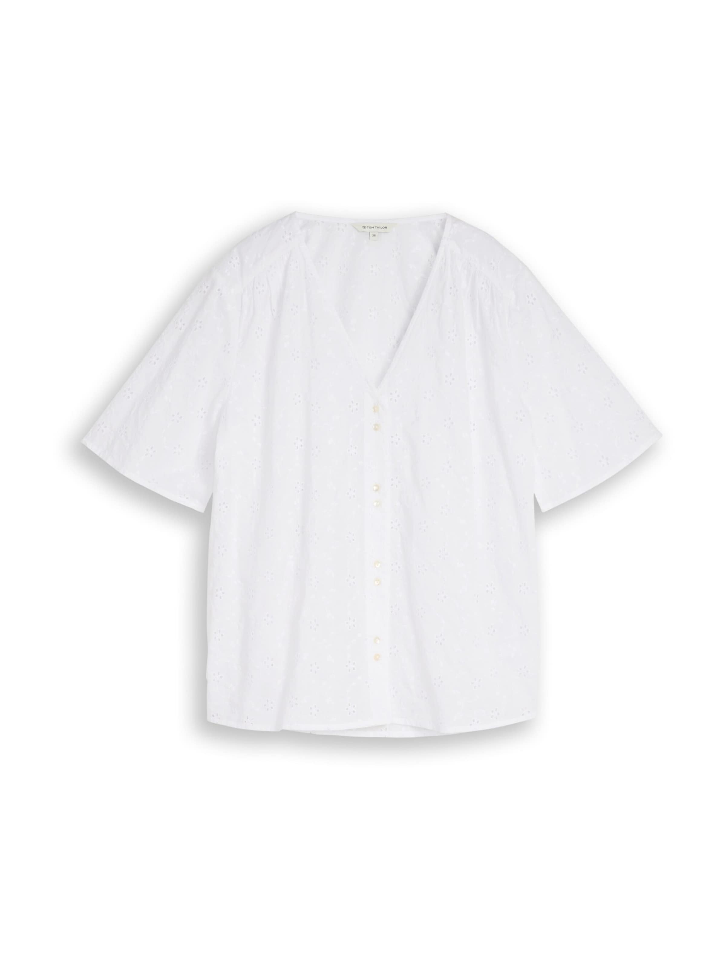 TOM TAILOR - Blusa en blanco: frente