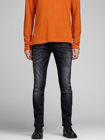 JACK & JONES Slimfit Τζιν 'Glenn' σε μαύρο: μπροστά