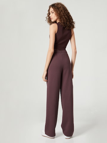 A LOT LESS Wide leg Pants 'Evie' in Brown