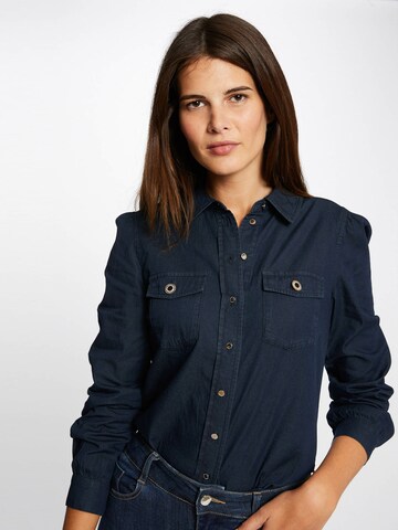 Camicia da donna 'CLEM' di Morgan in blu: frontale