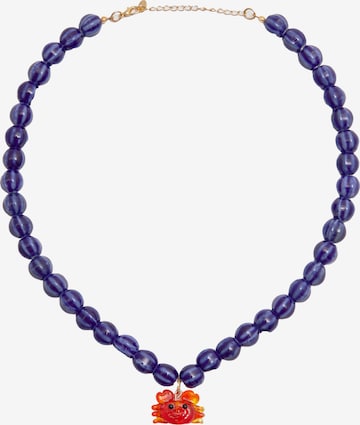 Lanțuri de la Pull&Bear pe albastru: față