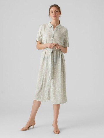 VERO MODA Shirt Dress 'Menny' in Green