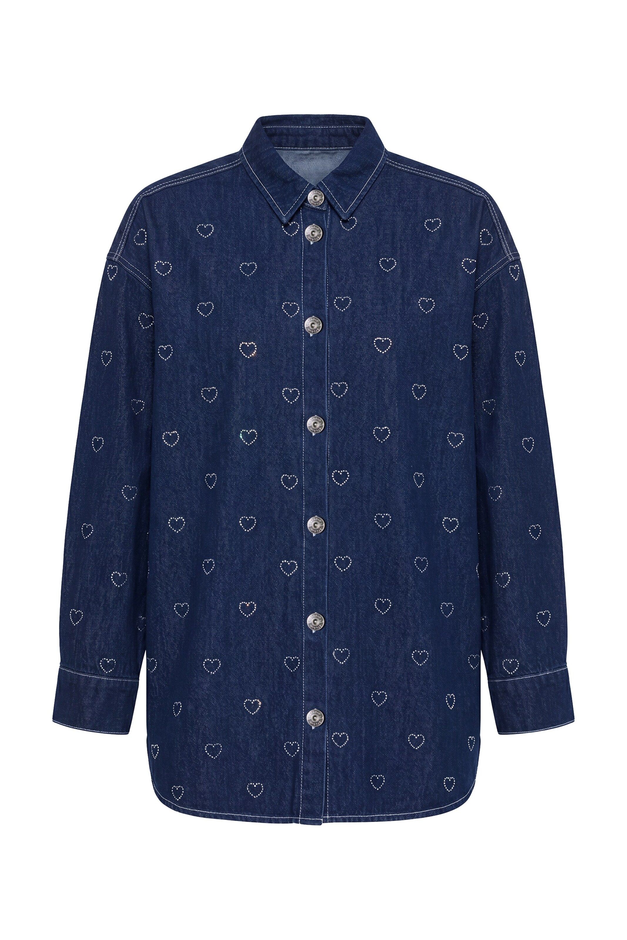 Studio Untold Blouse in Blue: front