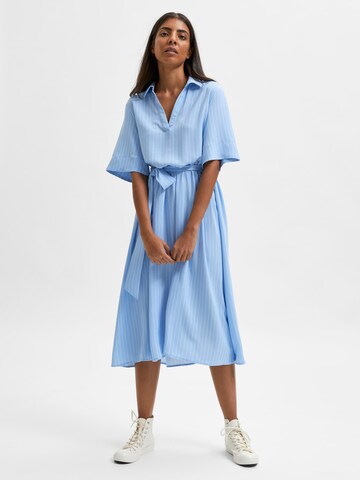 SELECTED FEMME Košilové šaty 'Rhonda' – modrá
