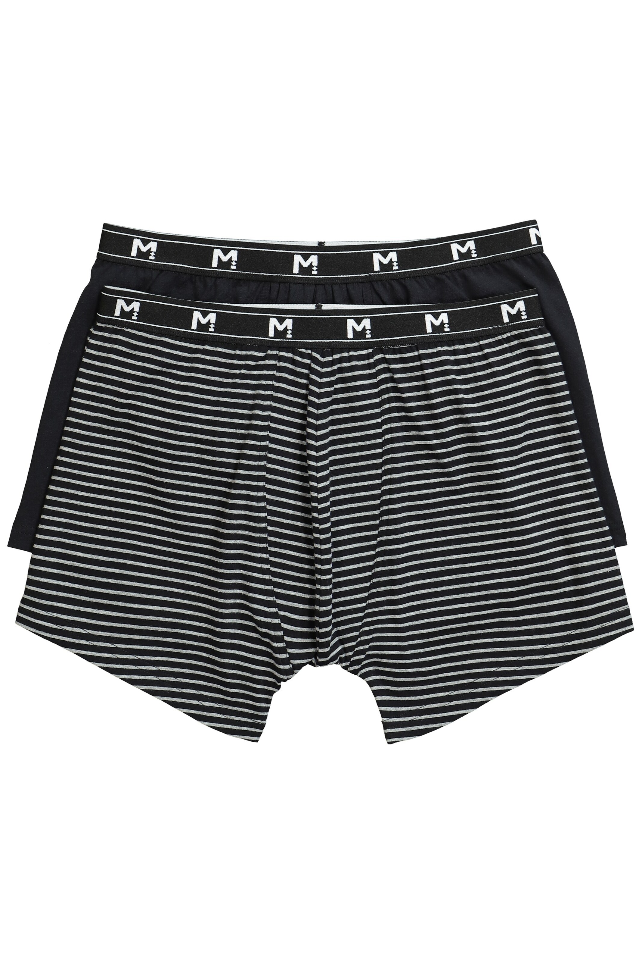 Men Plus Boxershorts in Zwart: voorkant