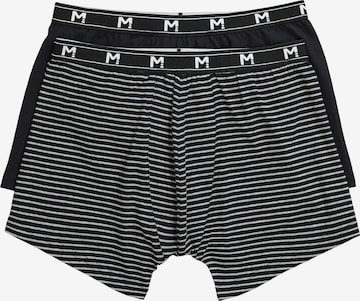 Men Plus Boxershorts in Schwarz: Vorderseite