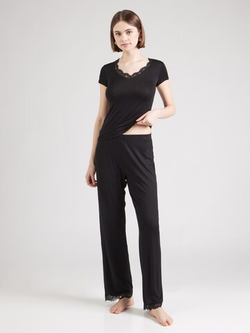 Hunkemöller - Pijama 'Nanna' en negro: frente