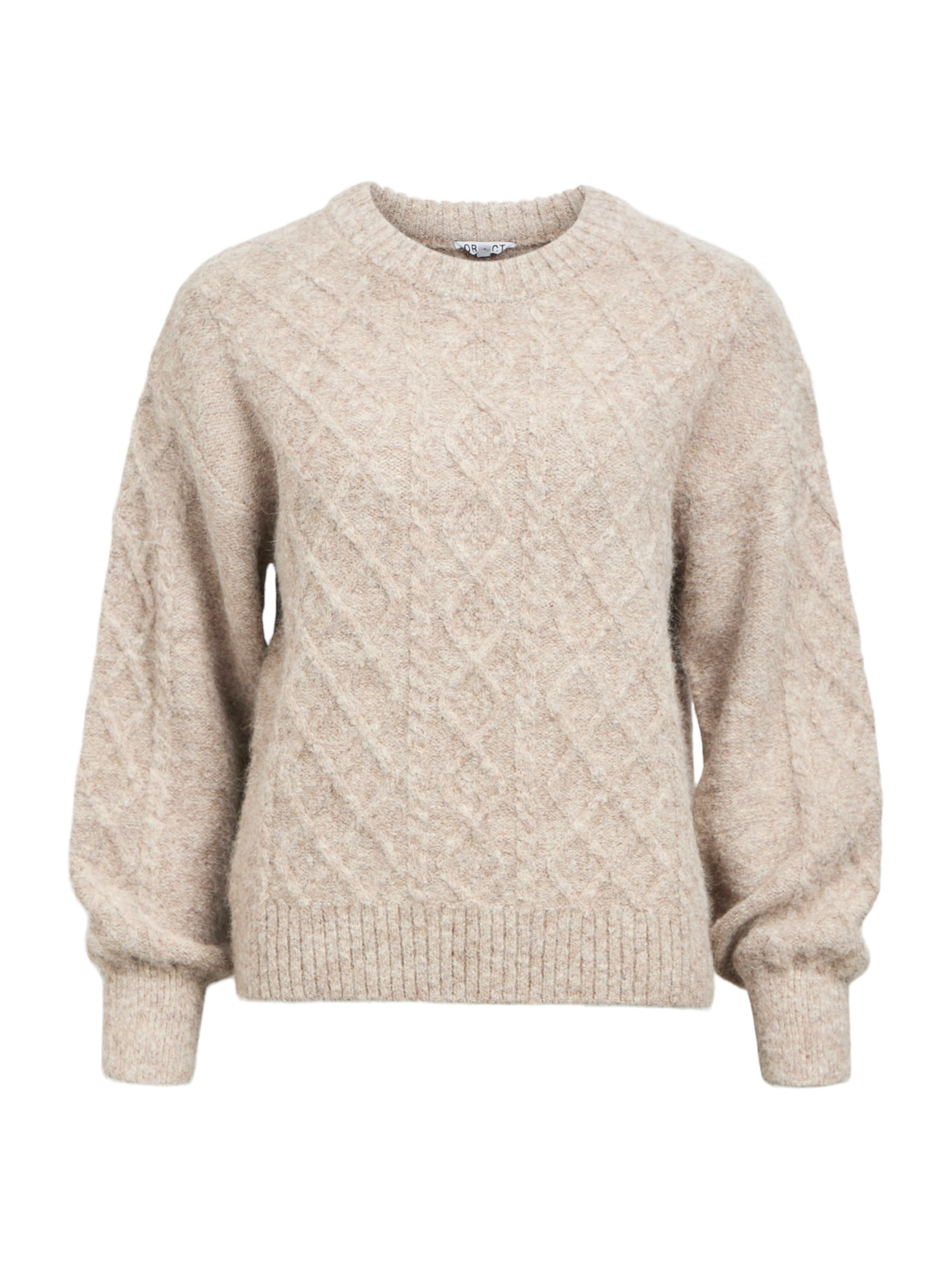Pull-over OBJECT en beige : devant