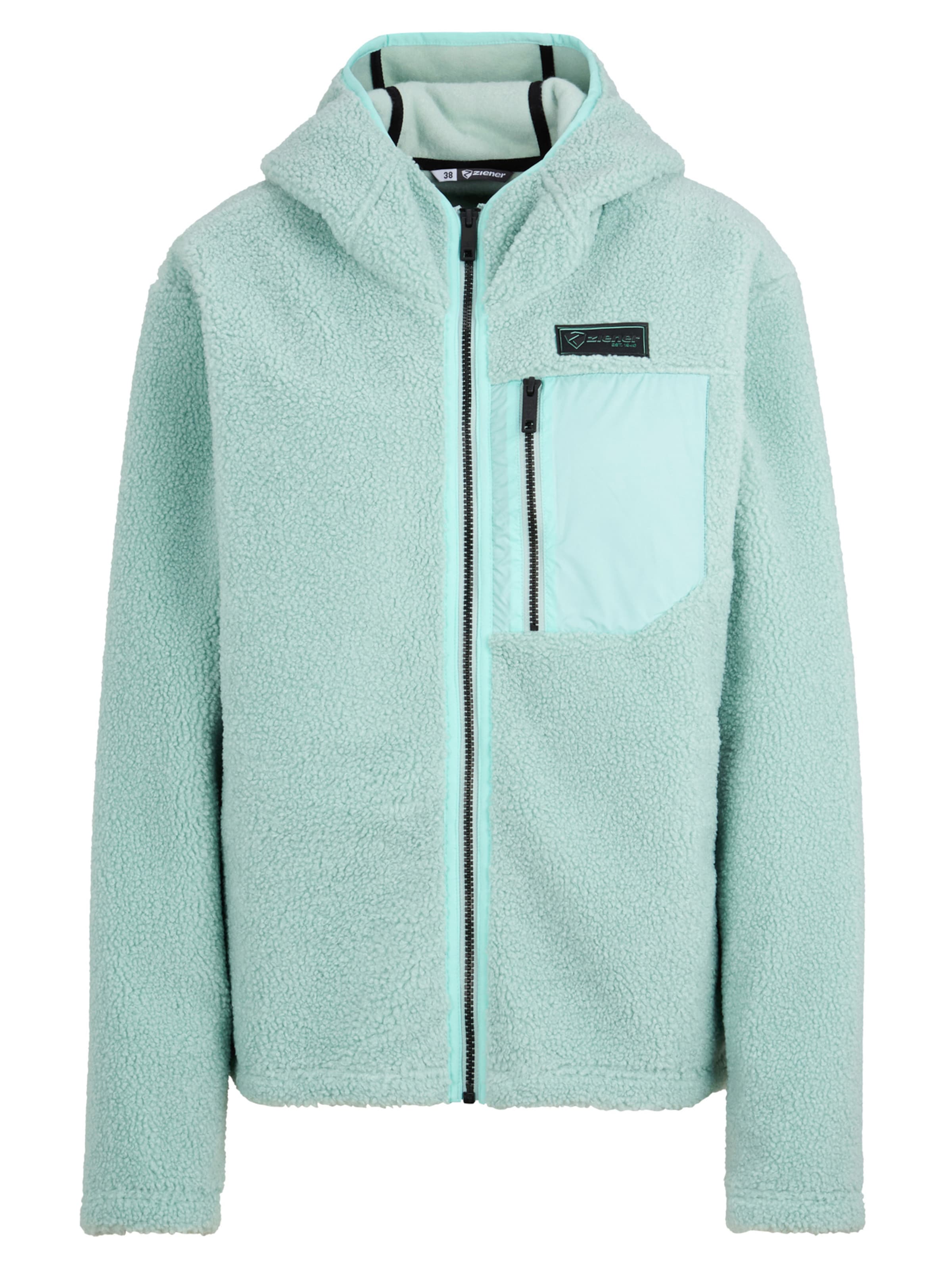 ZIENER Funktionsfleecejacke 'Juha' in Blau: Vorderseite