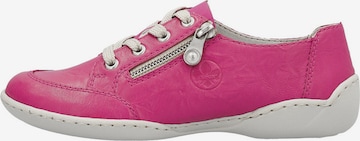 Rieker - Sapato com atacadores em rosa