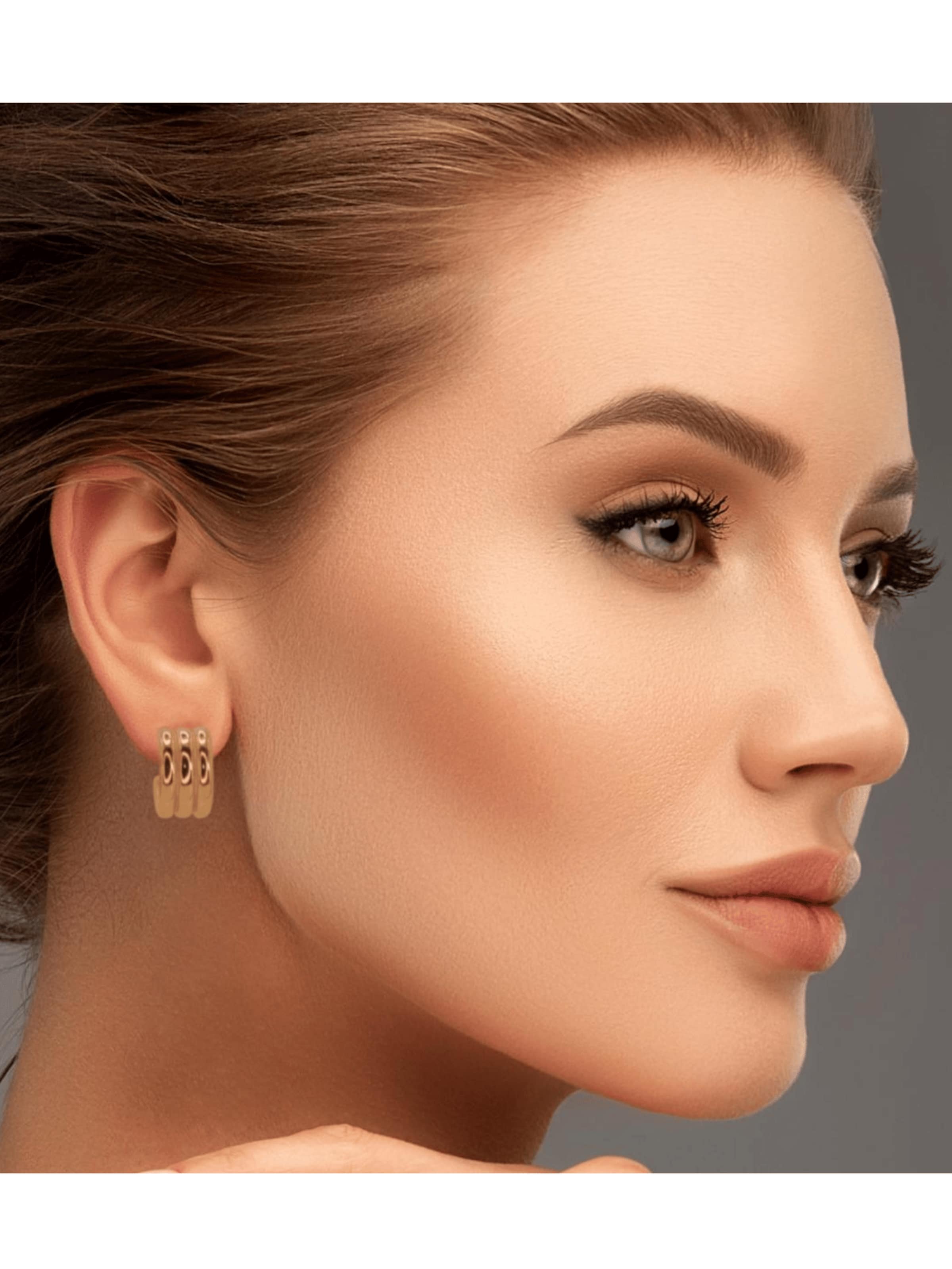 ARS-ARGENTI Earrings 'HATTRICK' in Gold