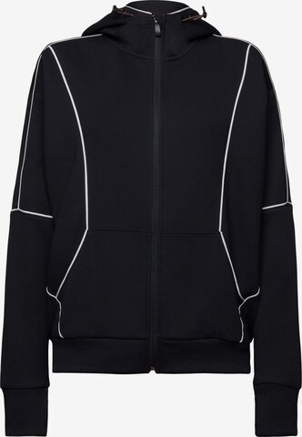 ESPRIT Sportsweatjacke in Schwarz: predná strana