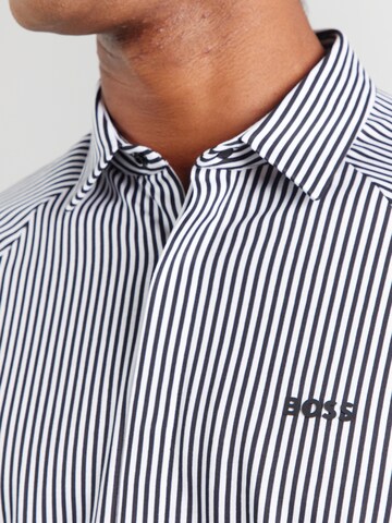 BOSS Средняя посадка Рубашка 'Excurse' в Синий