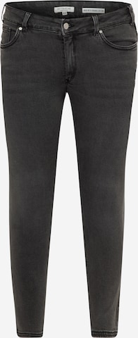 Skinny Jeans de la Tom Tailor Women + pe negru: față