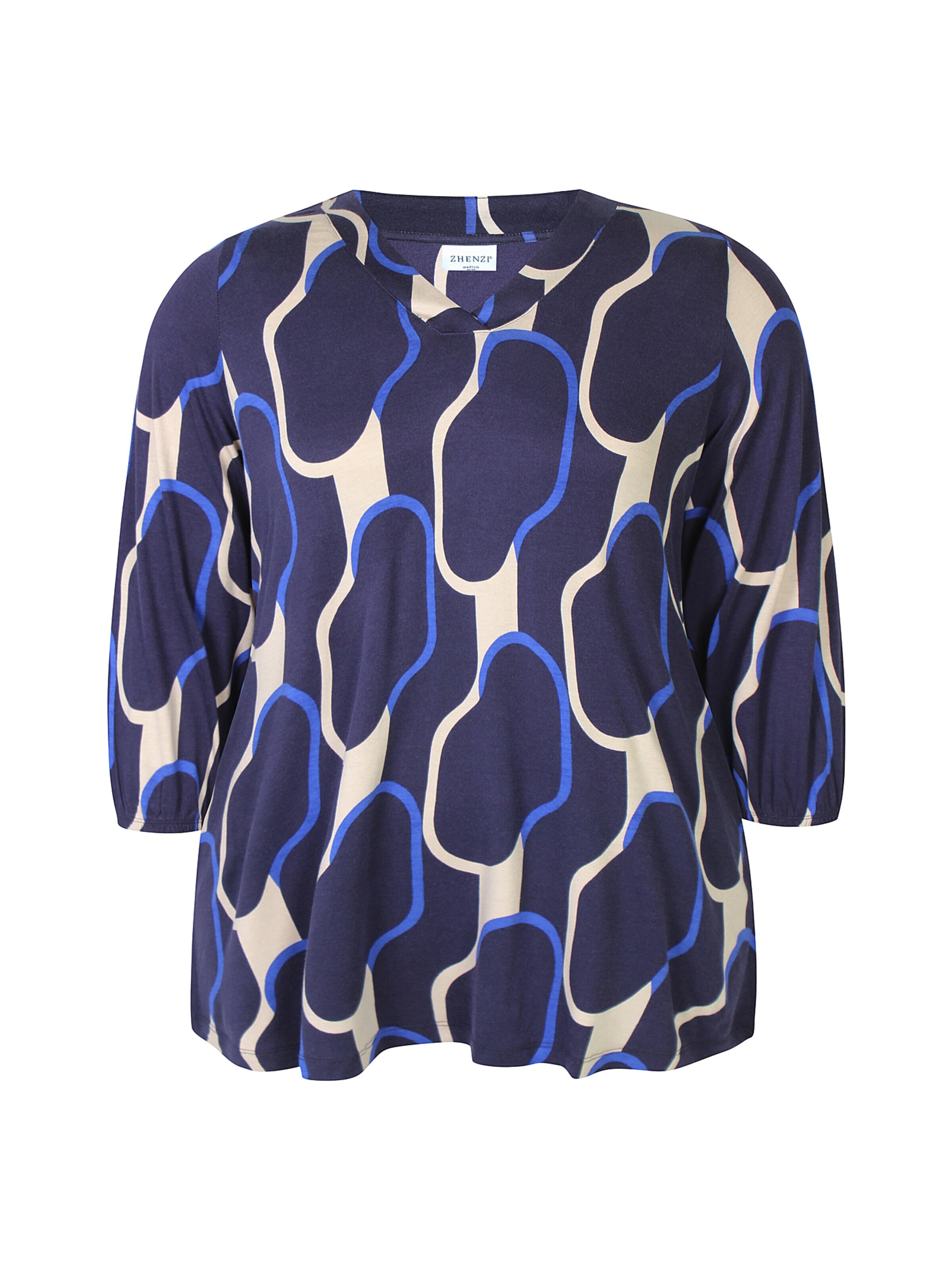 Zhenzi Blouse 'Sylva 1432' in Blue: front