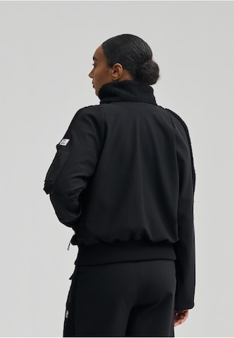 Giacca di pile di elho in nero