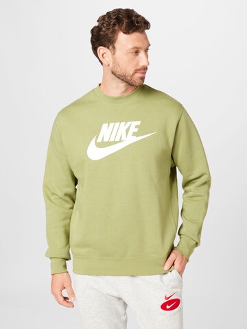 Sweat de sport Nike Sportswear en vert : devant