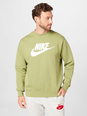 Nike SportswearSportska sweater majica - zelena boja: prednji dio