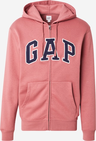GAP - Sudadera con cremallera 'HERITAGE' en rojo: frente