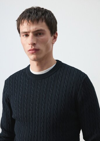 MANGO MAN Sweater 'Muguet' in Blue