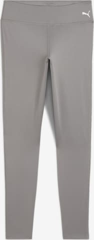 PUMA Skinny Workout Pants in Grey: front