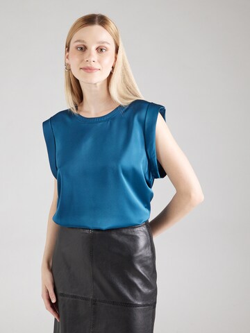 Camicia da donna 'Leaska' di BOSS in blu: frontale