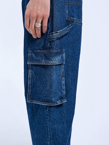 Dr. Denim Loosefit Jeans 'Colt Worker Cargo' in Blauw