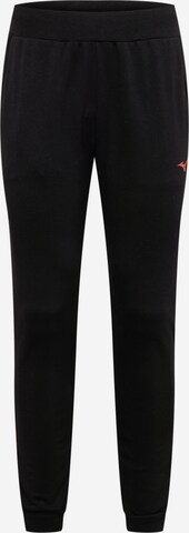 MIZUNO Tapered Workout Pants in Black: front