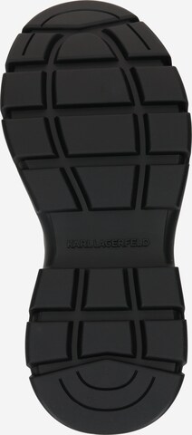 Karl Lagerfeld Schnürstiefelette in Schwarz