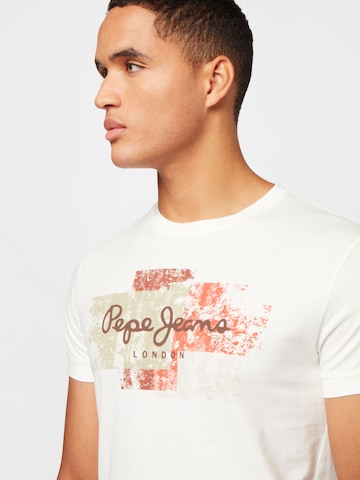 Pepe Jeans - Camisa 'SCOTTY' em branco