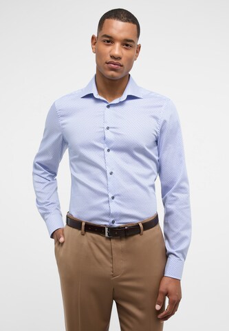 ETERNA Slim Fit Hemd in Blau: Vorderseite