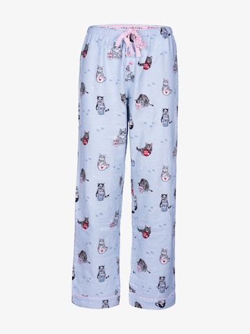 PJ Salvage Pyjama ' Flannels ' in Blauw