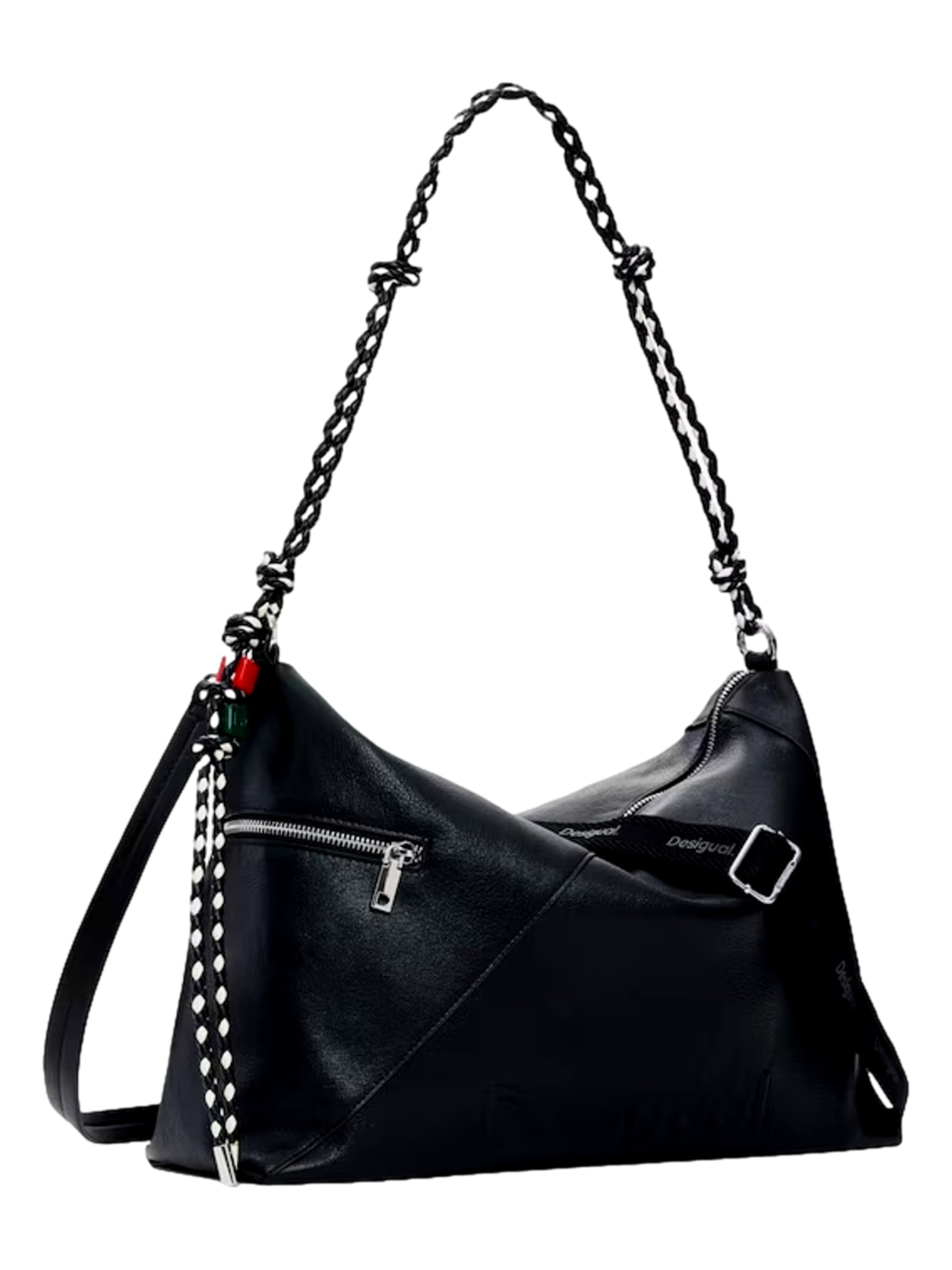 Desigual Umhängetasche 'Half Logo 2.0' in Schwarz