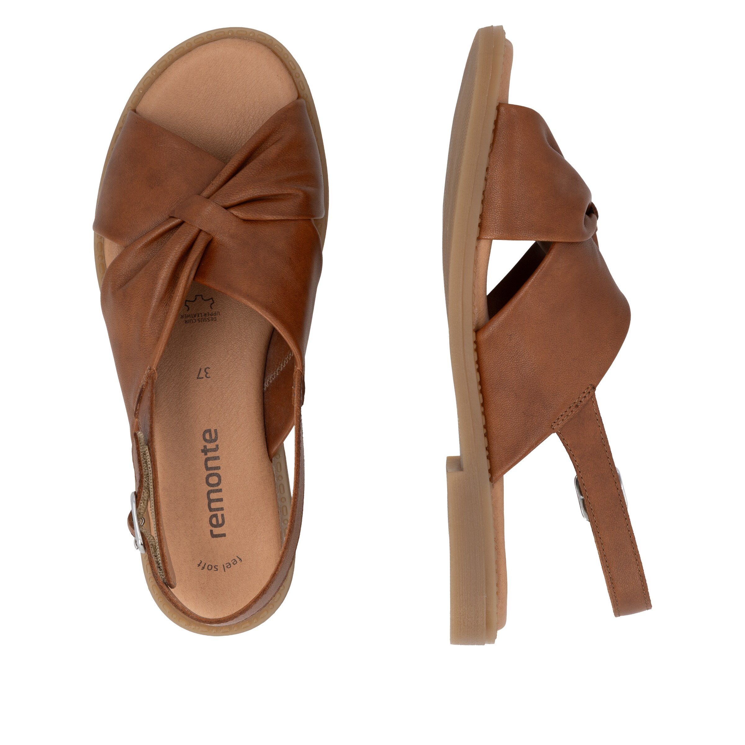 REMONTE Strap Sandals ' D3674 ' in Brown