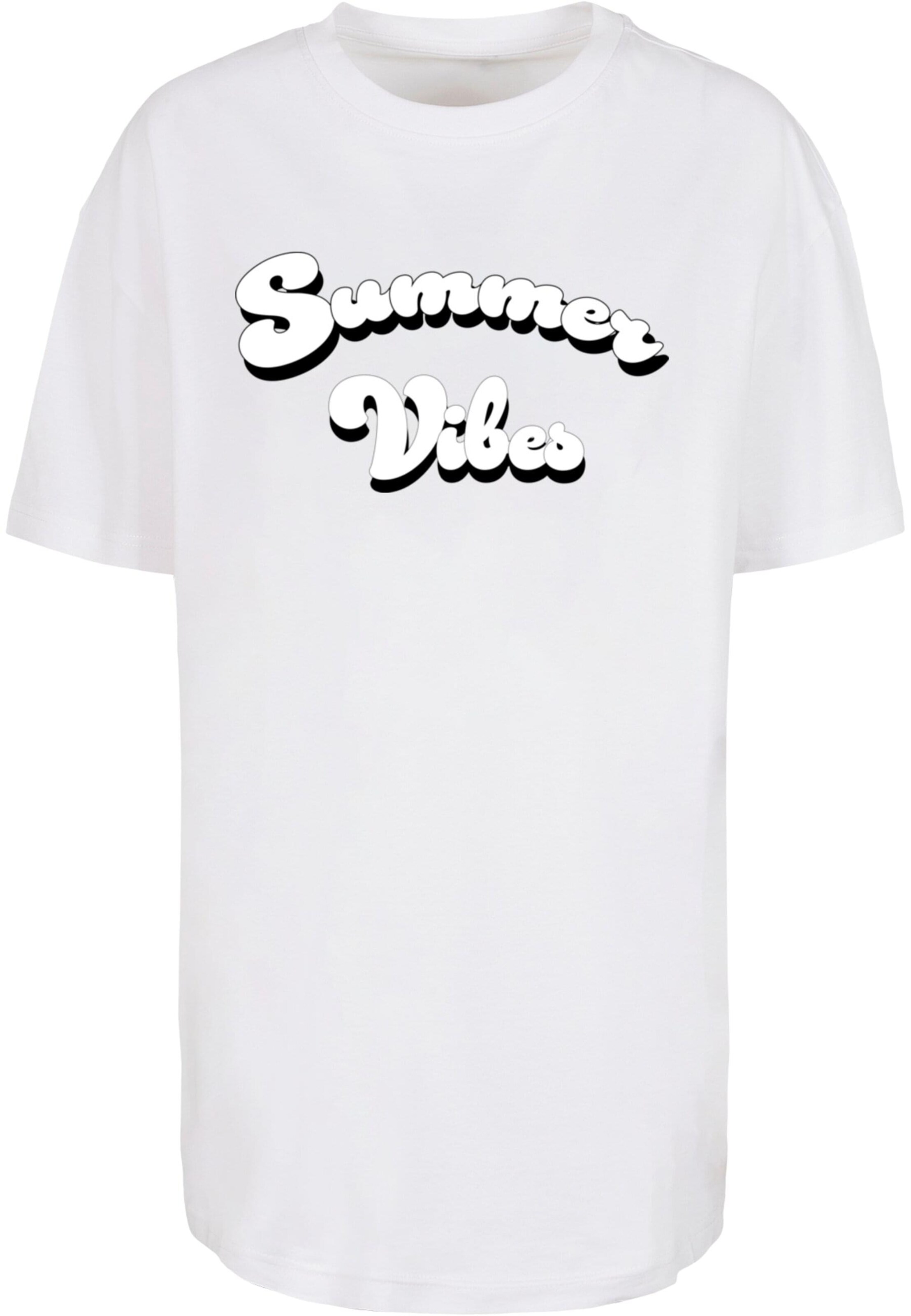 Merchcode Shirt 'Summer Vibes' in White: front